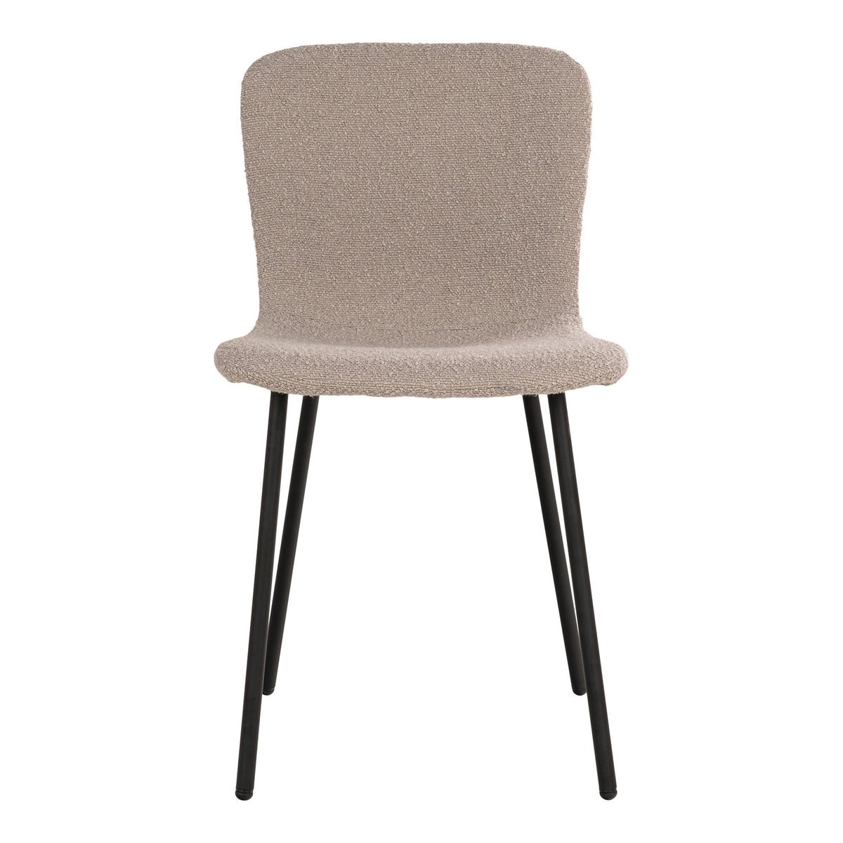 Scaun de dining, bouclé, bej, picioare negre, HN1233