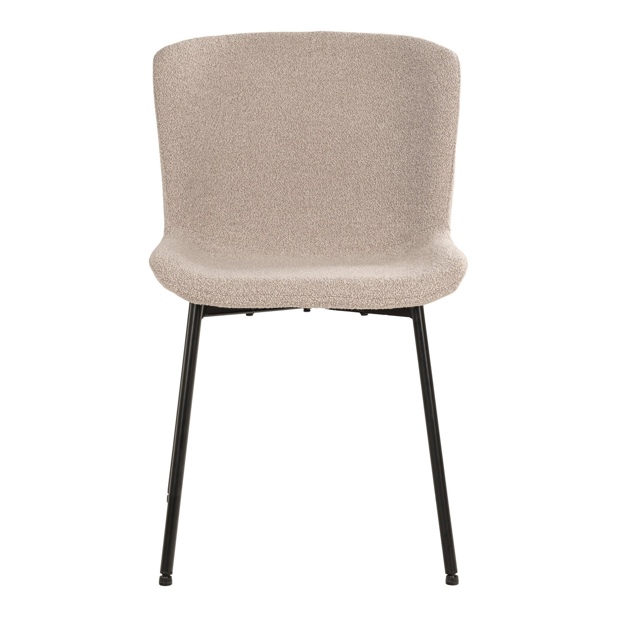 Scaun de dining, bouclé, bej, picioare negre, HN1239