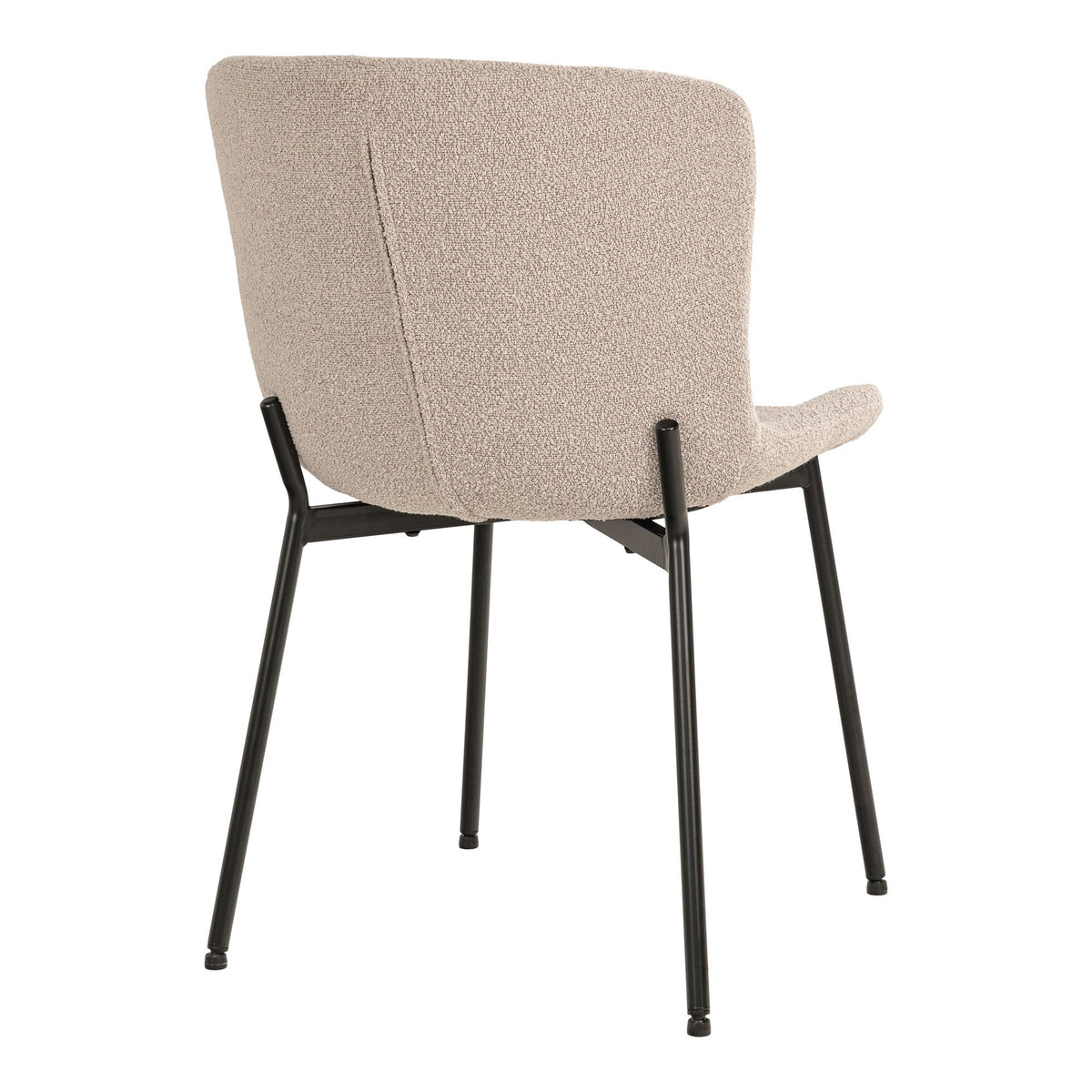 Scaun de dining, bouclé, bej, picioare negre, HN1239