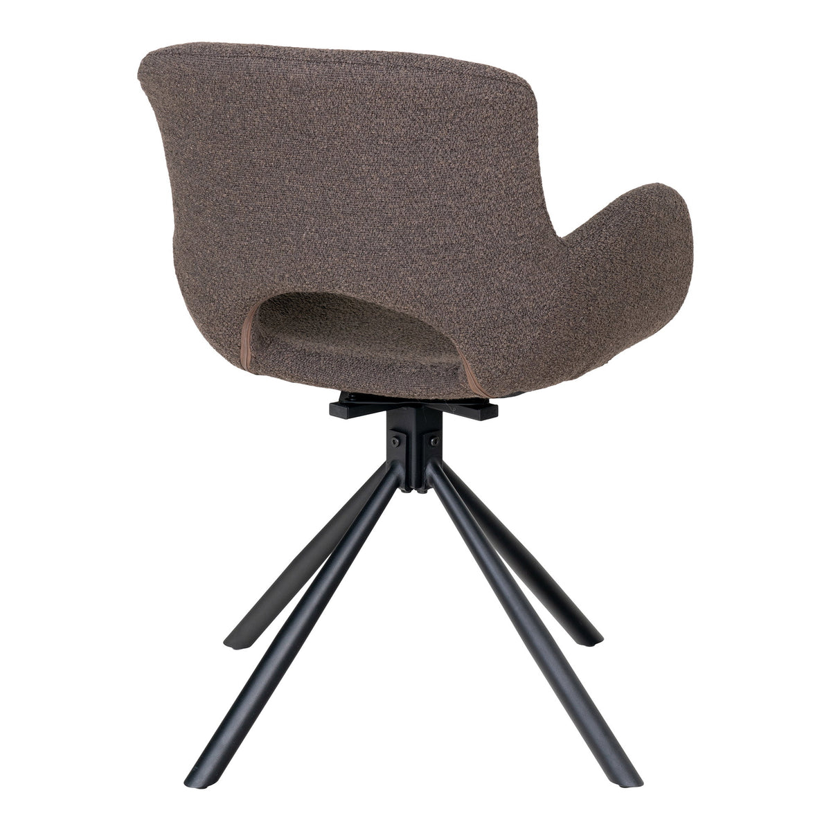 Scaun de dining, rotativ, bouclé, bej ciupercă, HN1274