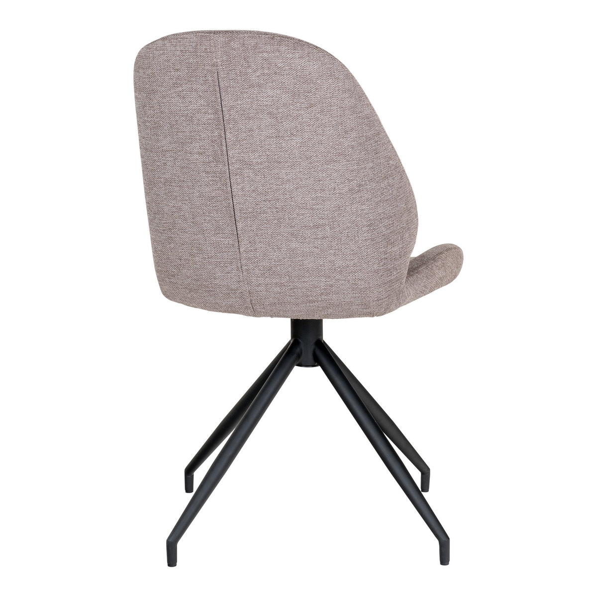 Scaun de dining rotativ, culoarea pietrei, picioare negre, HN1030