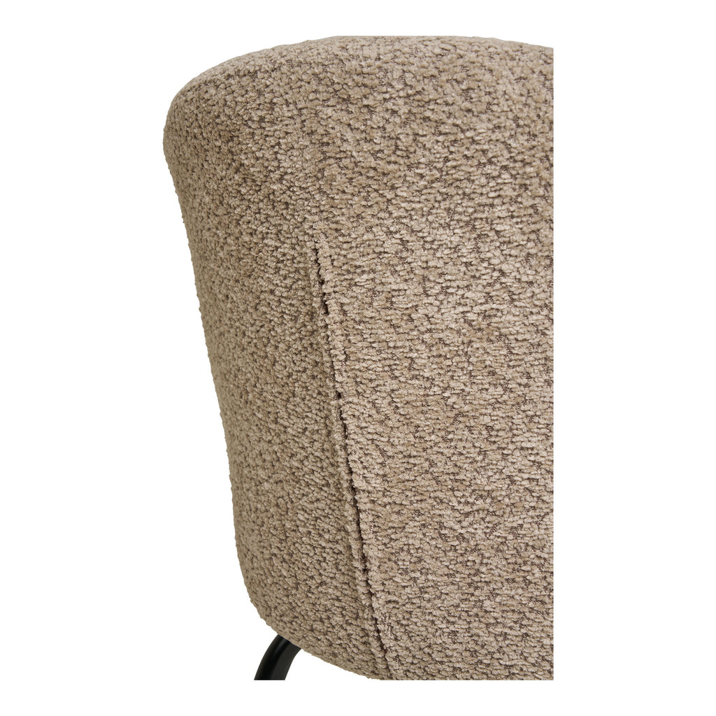 Scaun de dining, bouclé, bej, picioare negre, HN1266