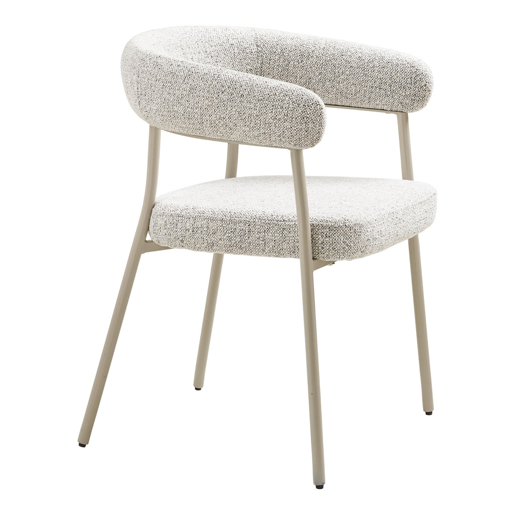 Scaun de dining, nisipiu, picioare gri, HN1284