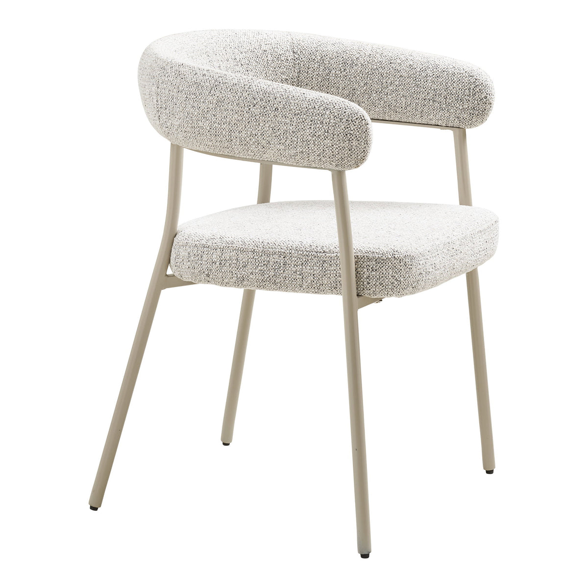 Scaun de dining, nisipiu, picioare gri, HN1284