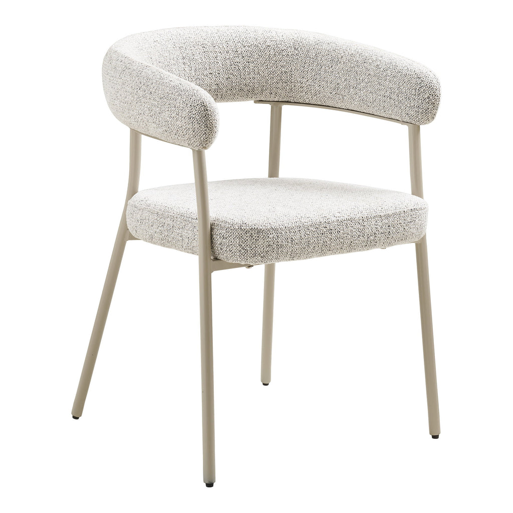 Scaun de dining, nisipiu, picioare gri, HN1284