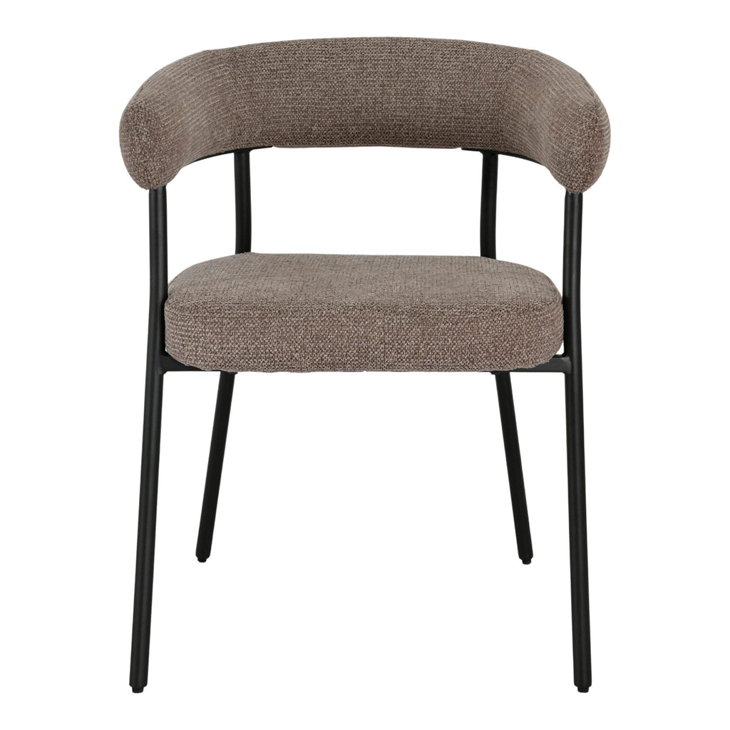 Scaun de dining, maro, picioare negre, HN1314