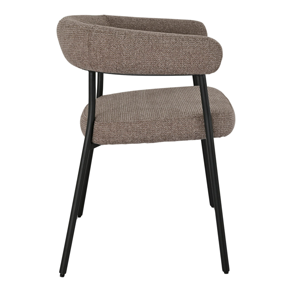 Scaun de dining, maro, picioare negre, HN1314