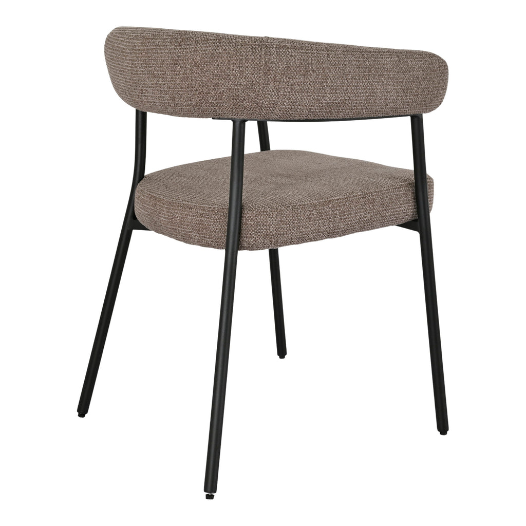 Scaun de dining, maro, picioare negre, HN1314