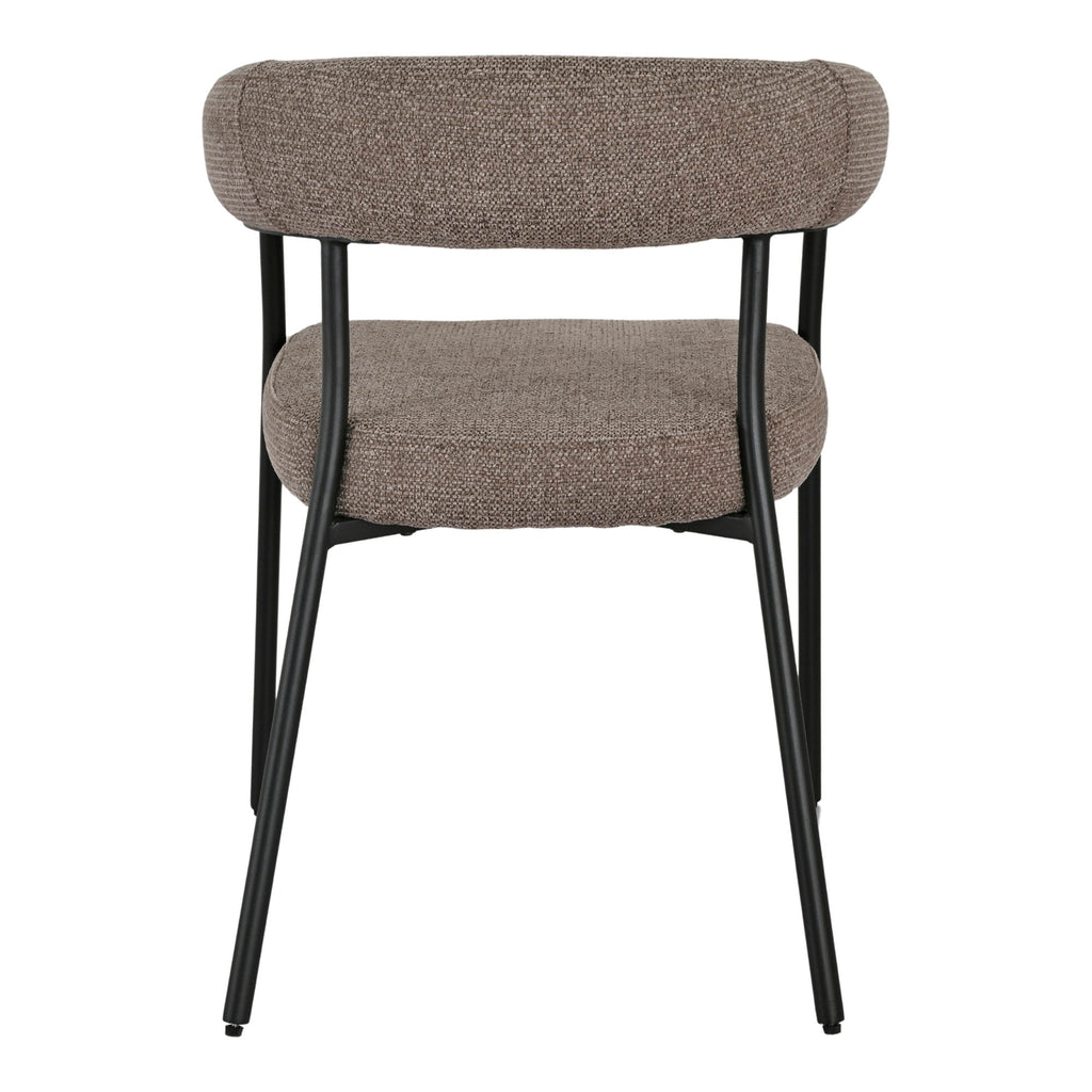 Scaun de dining, maro, picioare negre, HN1314