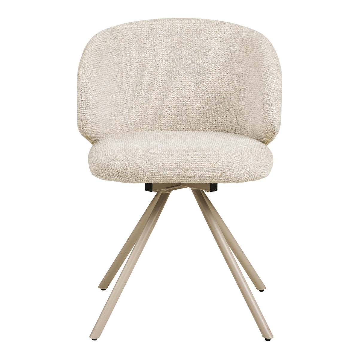 Scaun de dining rotativ, nisipiu, picioare nisipii, HN1422