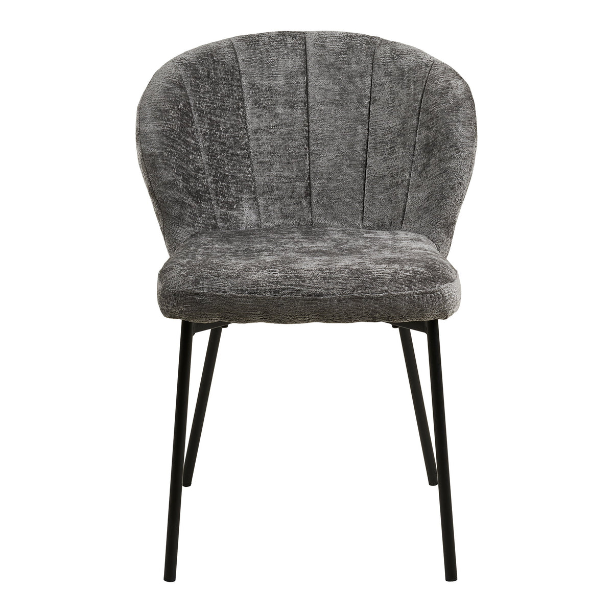 Scaun de dining, gri, picioare negre, HN1319
