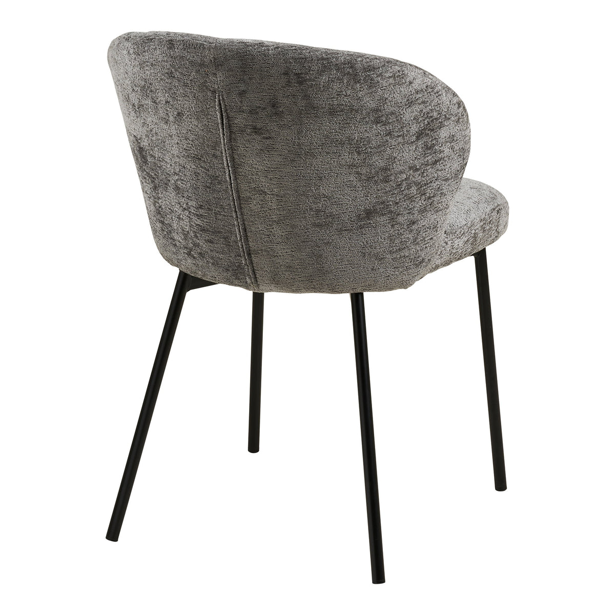 Scaun de dining, gri, picioare negre, HN1319