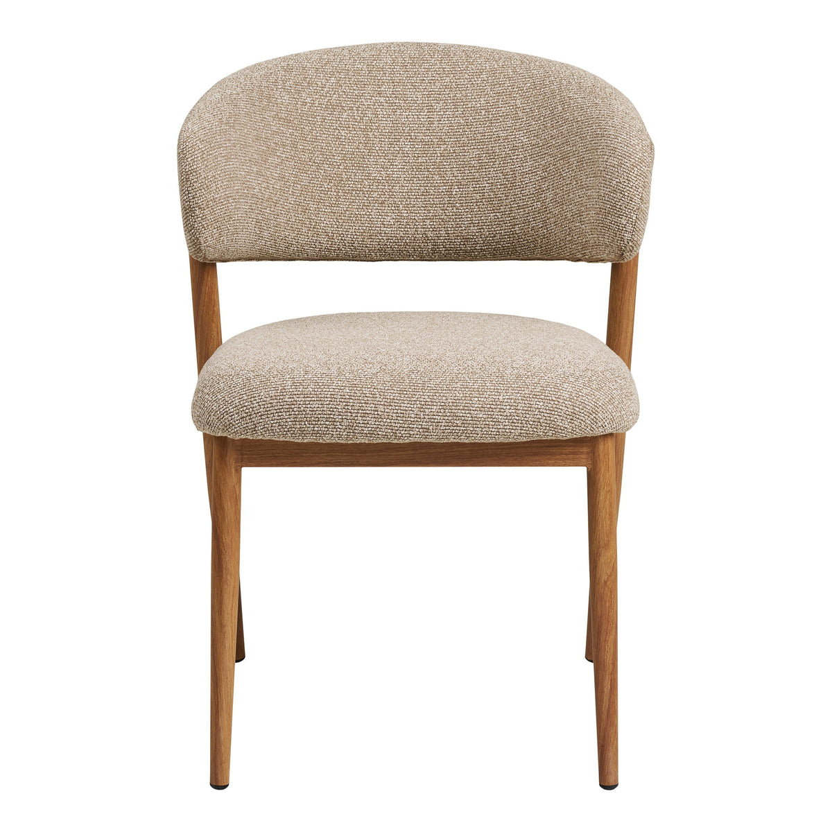 Scaun de dining, nisipiu, picioare cu aspect de lemn, natur, HN1322