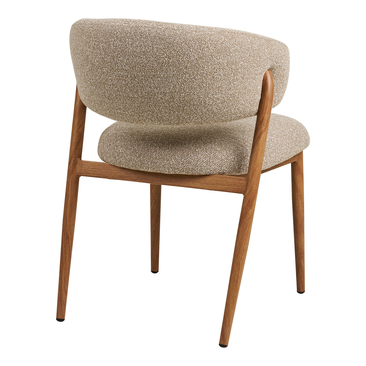 Scaun de dining, nisipiu, picioare cu aspect de lemn, natur, HN1322