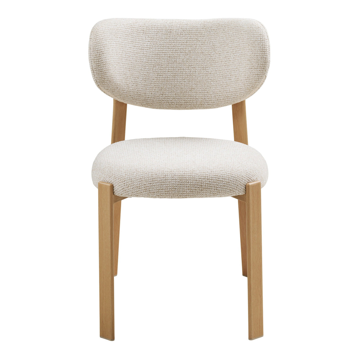 Scaun de dining, nisipiu, picioare cu aspect de lemn, natur, HN1422