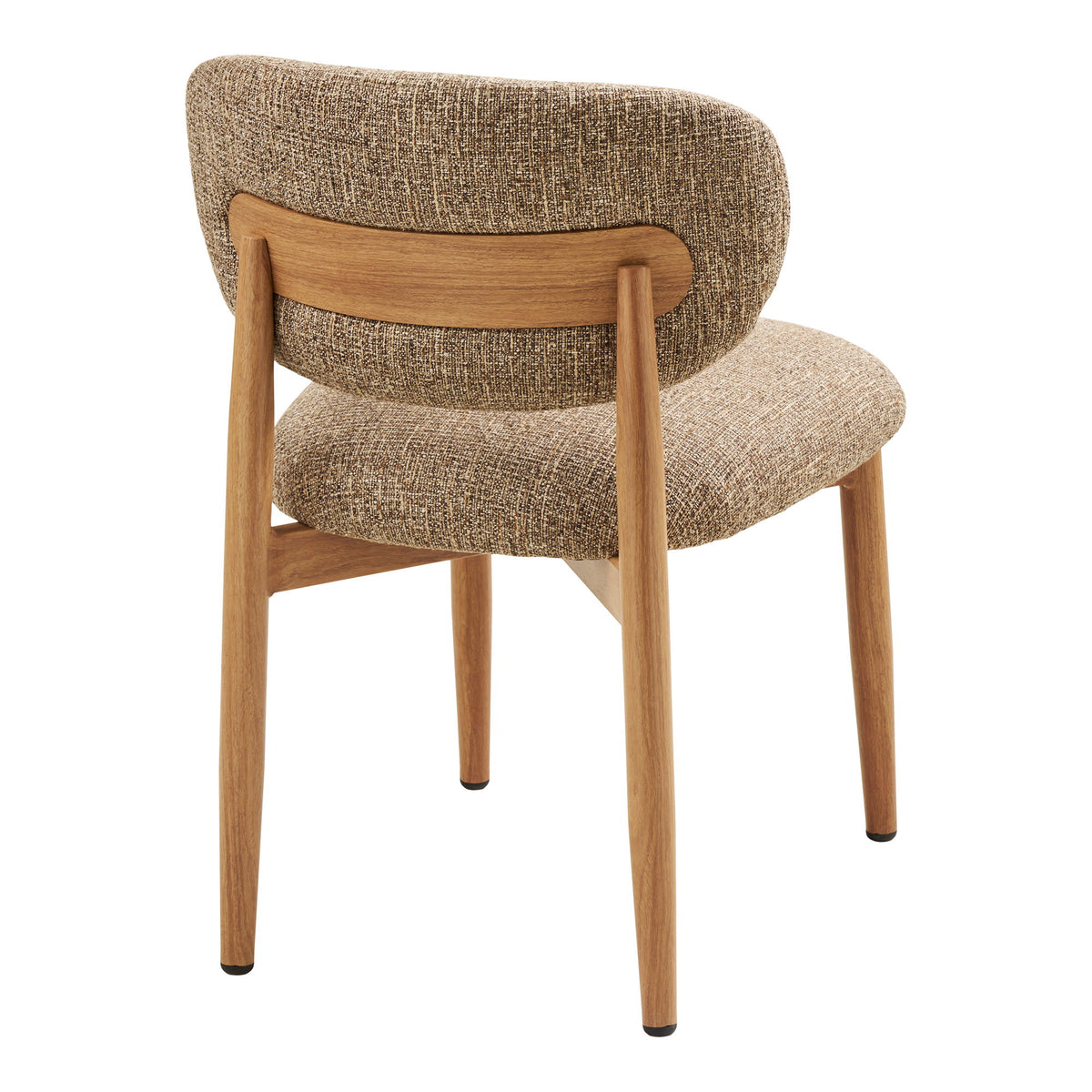 Scaun de dining, maro închis, picioare cu aspect de lemn, natur, HN1358