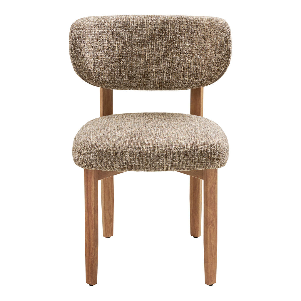 Scaun de dining, maro închis, picioare cu aspect de lemn, natur, HN1358