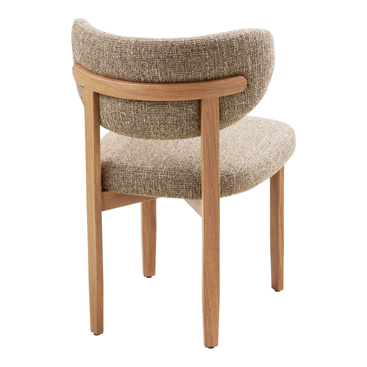 Scaun de dining, maro închis, picioare cu aspect de lemn, natur, HN1358