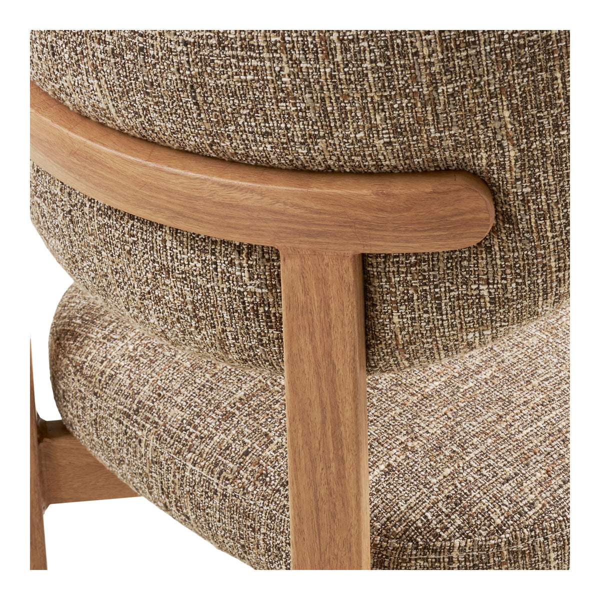 Scaun de dining, maro închis, picioare cu aspect de lemn, natur, HN1358