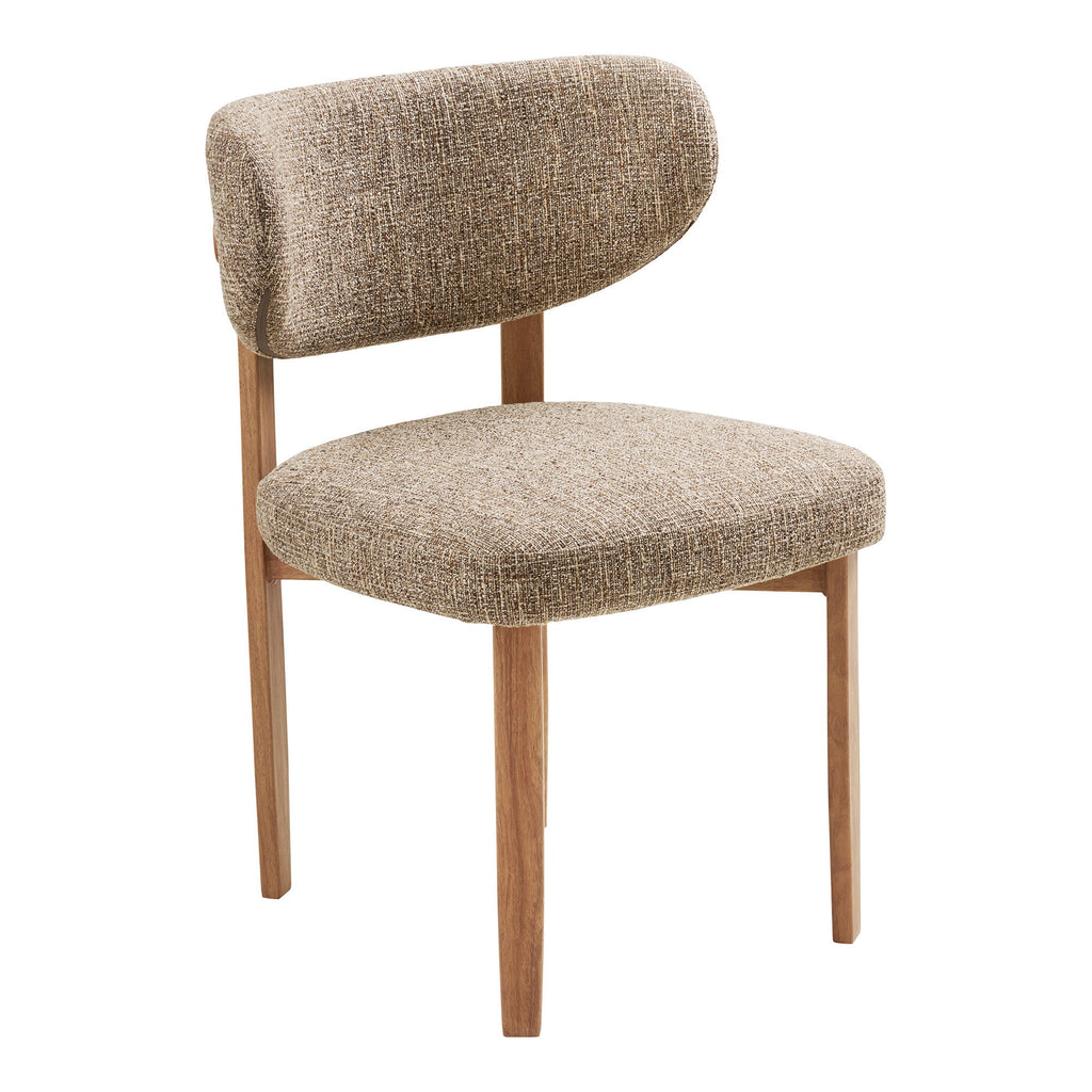 Scaun de dining, maro închis, picioare cu aspect de lemn, natur, HN1358