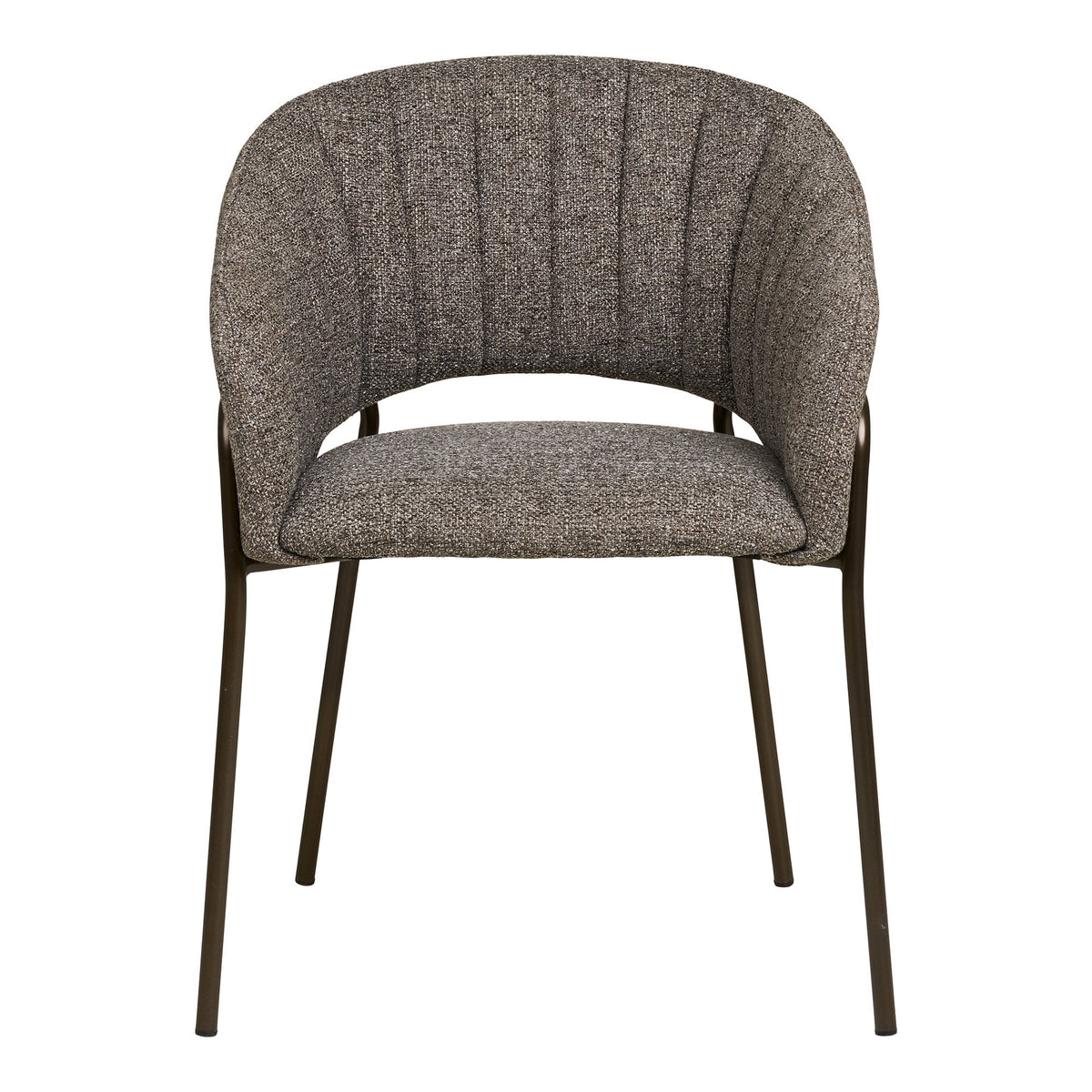 Scaun de dining, gri închis, picioare gri metalic, HN1353