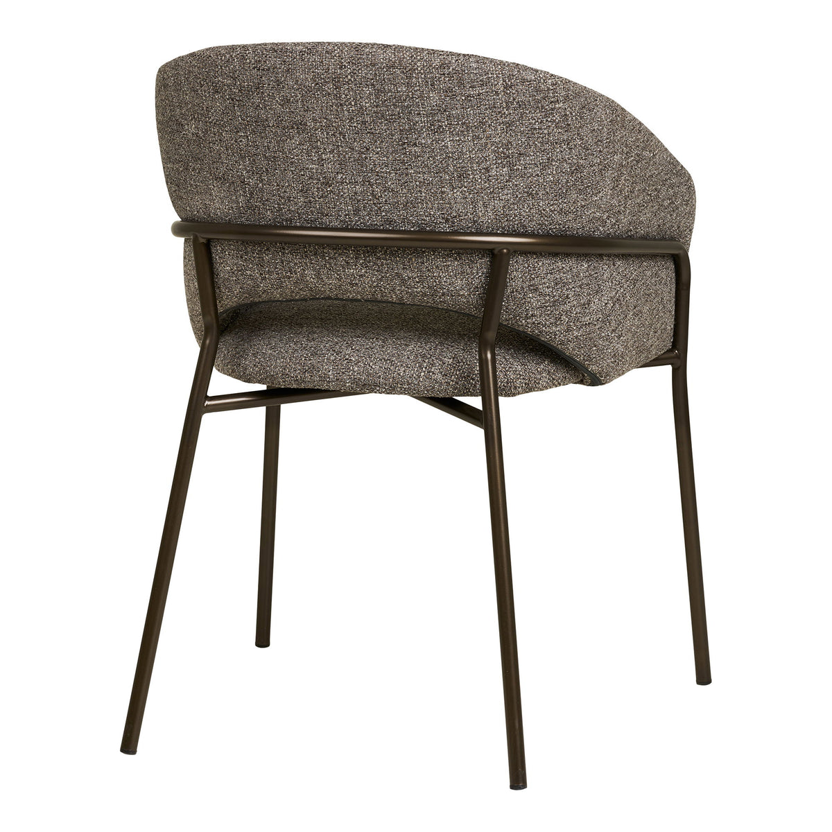 Scaun de dining, gri închis, picioare gri metalic, HN1353