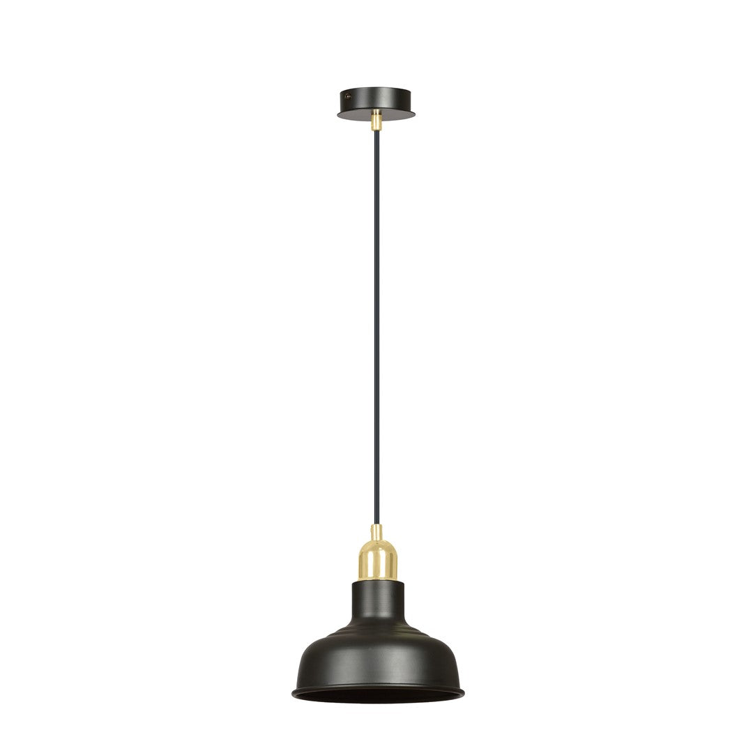 Lampa suspendata metalica neagra stil loft Ibor