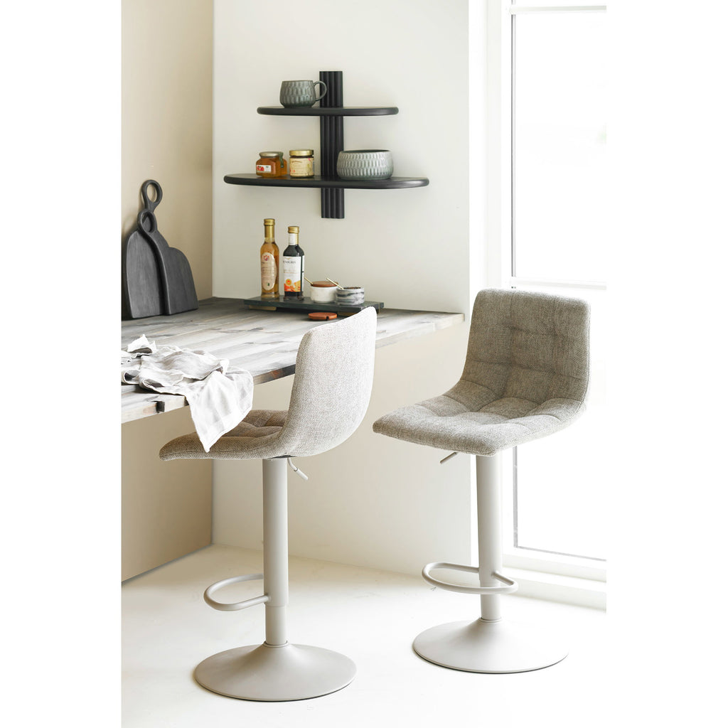Scaun de bar, gri, picioare gri, HN1272