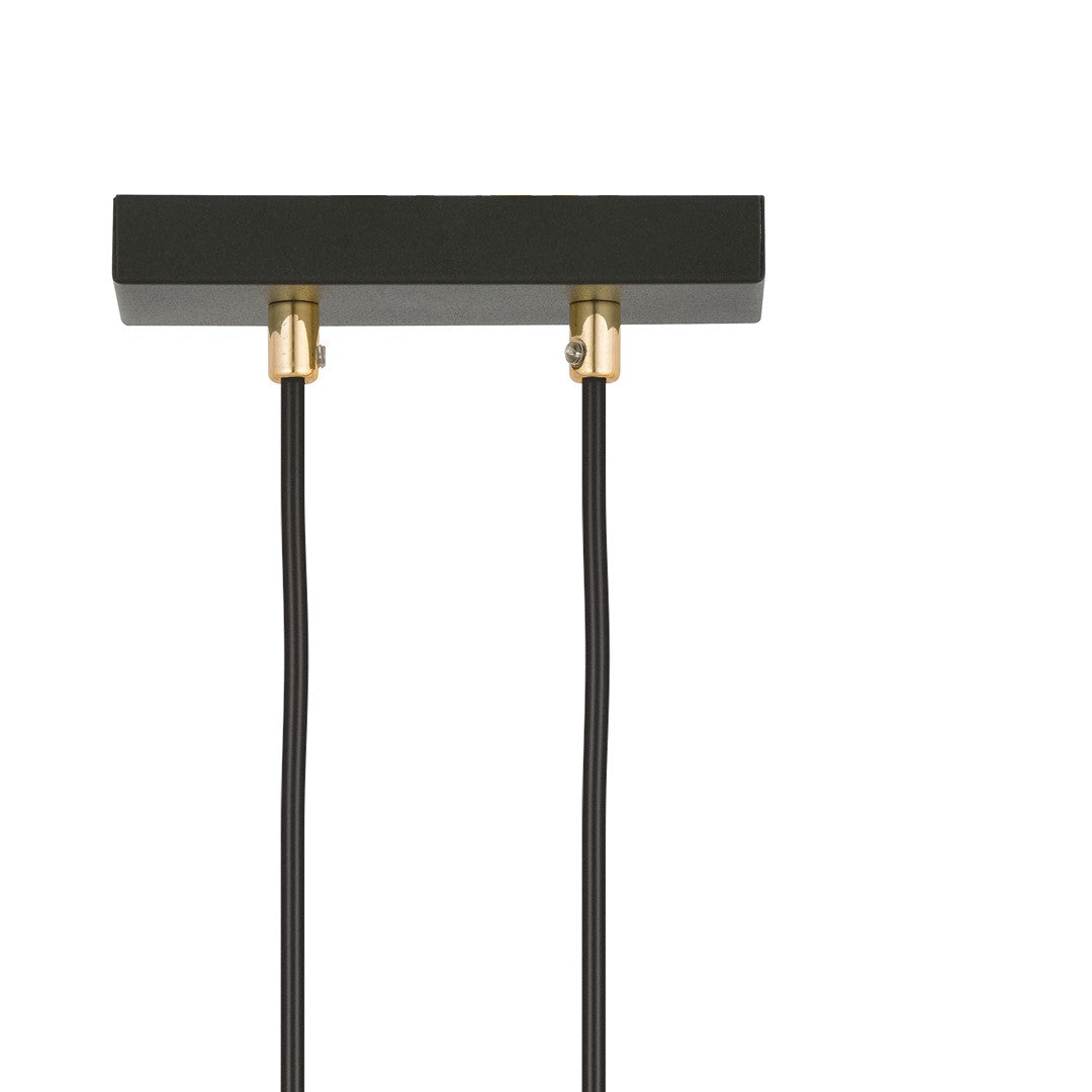 Lampa suspendata alba cu accente aurii Glam
