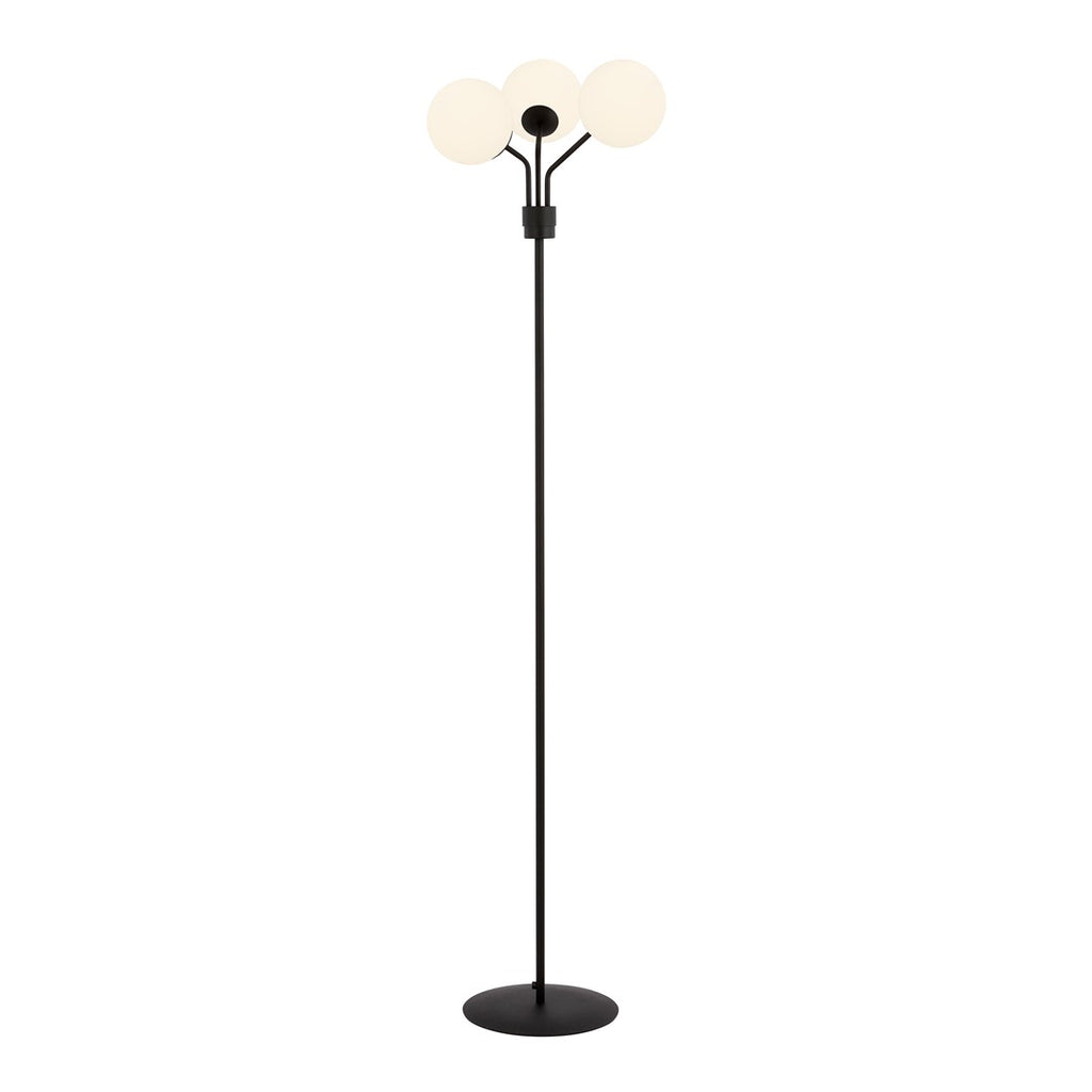 Lampadar negru opal 3 lumini Nova