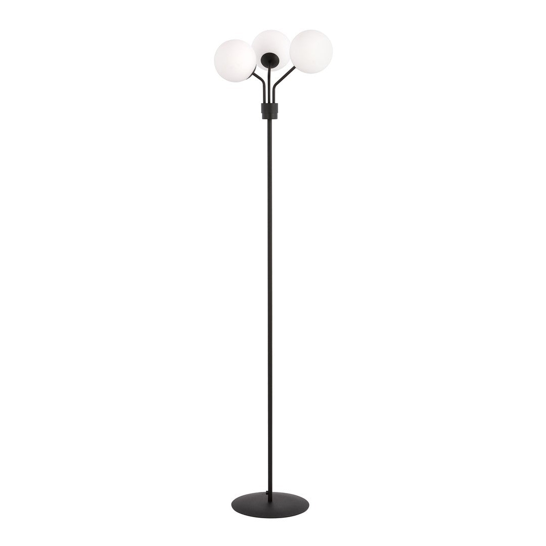 Lampadar negru opal 3 lumini Nova
