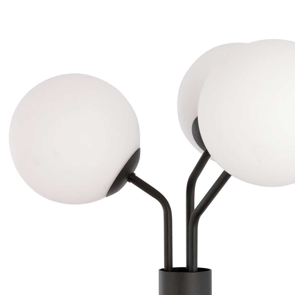 Lampadar negru opal 3 lumini Nova