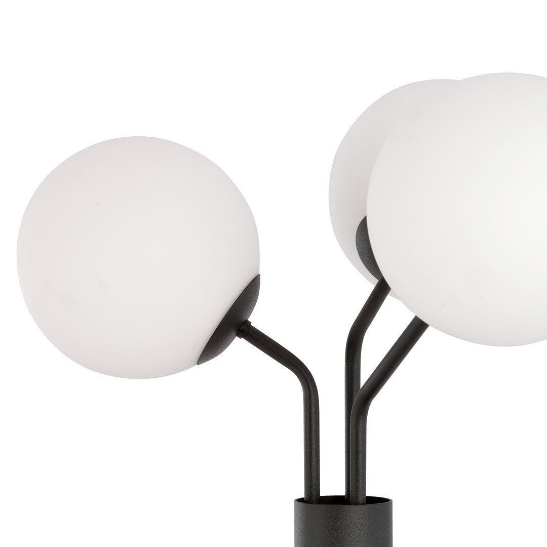 Lampadar negru opal 3 lumini Nova