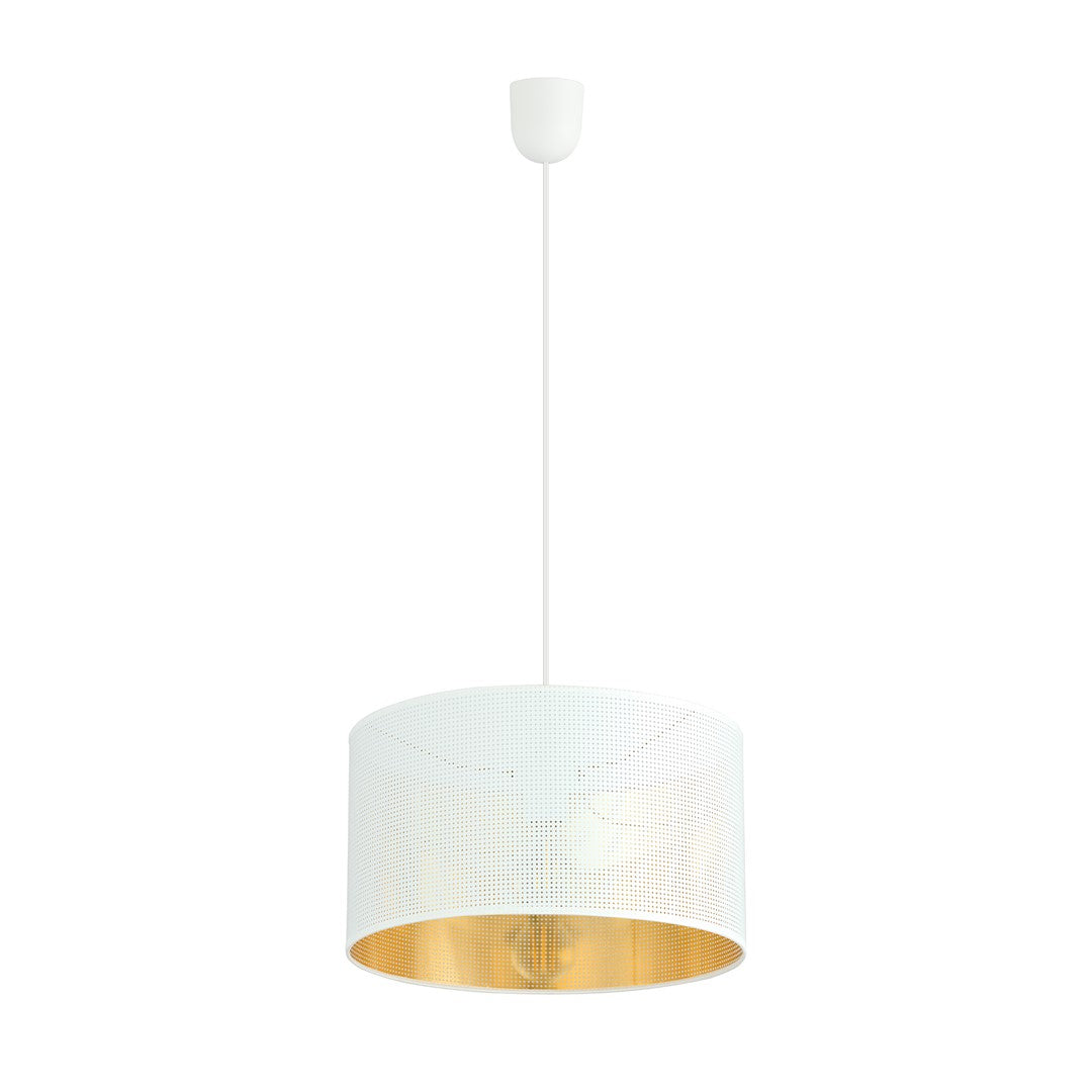 Lampa suspendata cu abrajur alb Aston