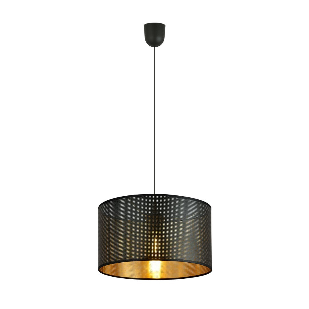 Lampa suspendata cu abrajur negru Aston