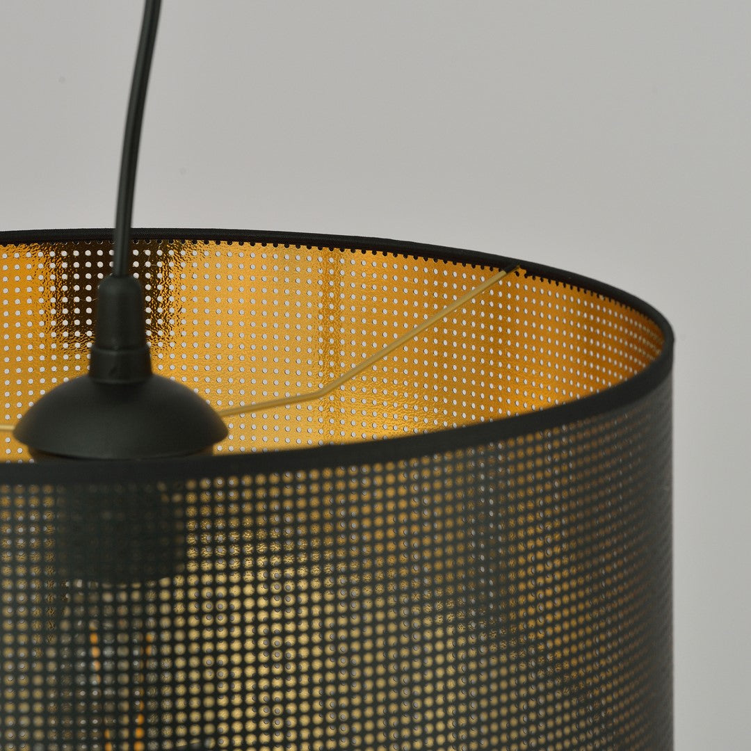 Lampa suspendata cu abrajur negru Aston