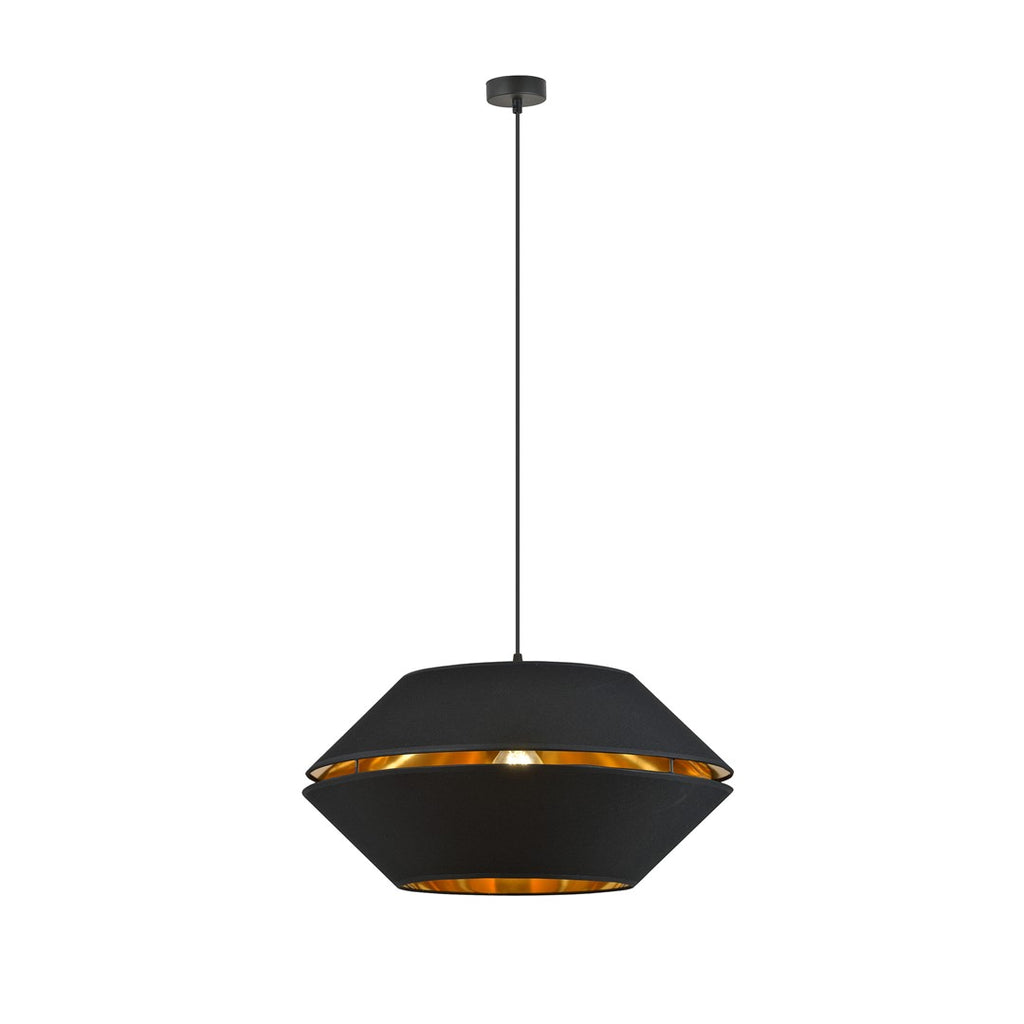 Lampa suspendata neagra cu accente aurii Piano