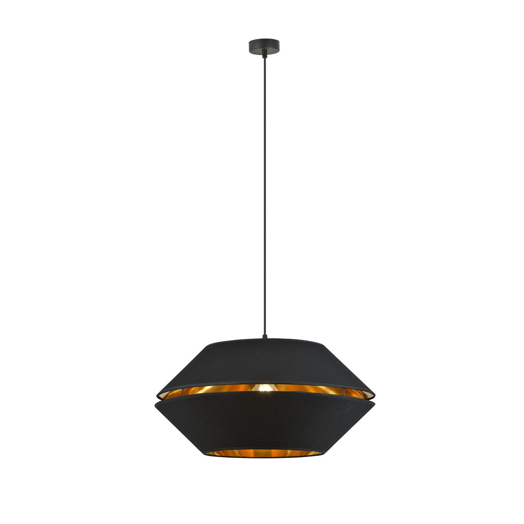 Lampa suspendata neagra cu accente aurii Piano