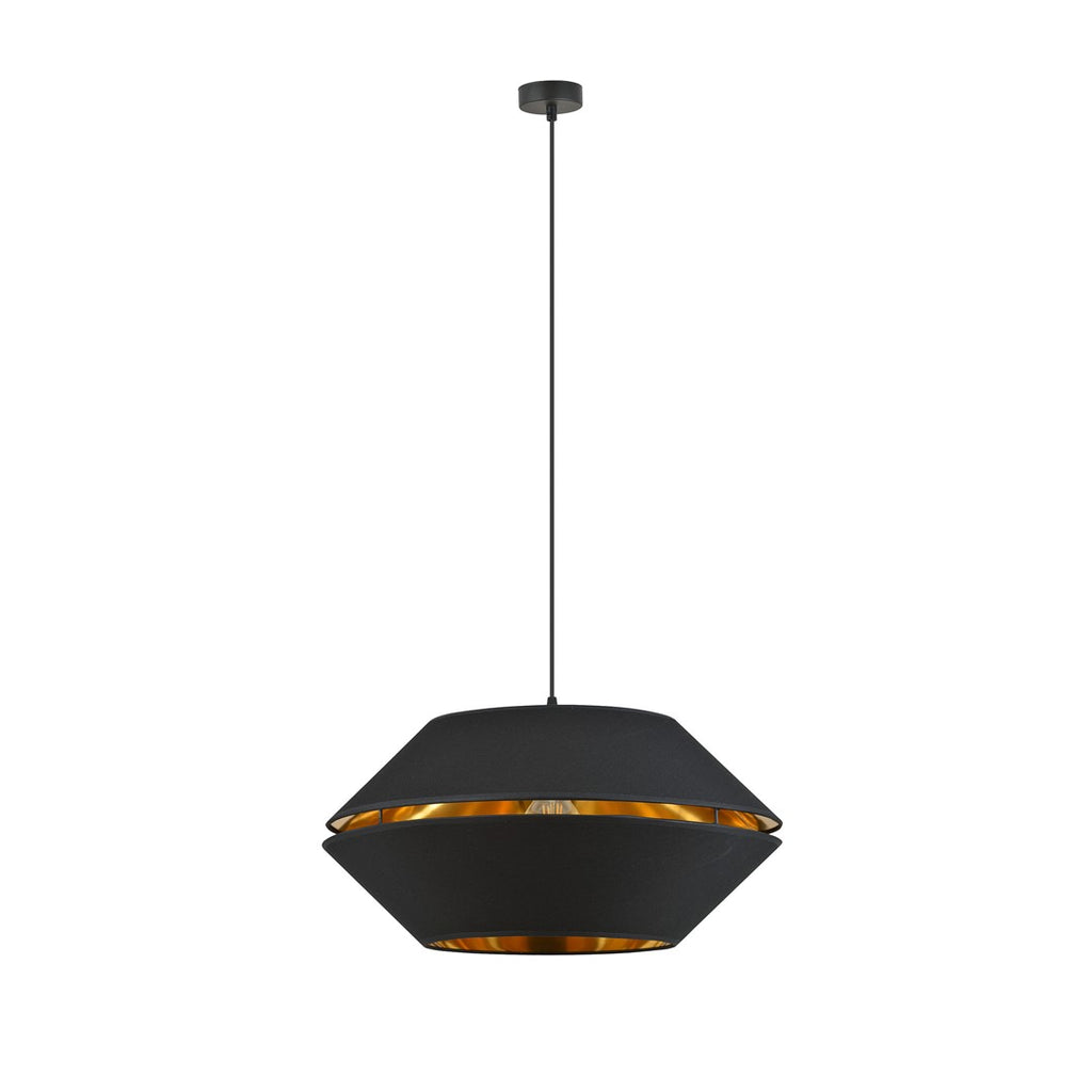 Lampa suspendata neagra cu accente aurii Piano
