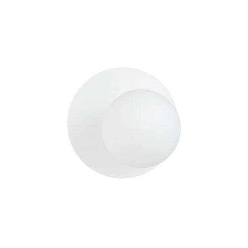 Aplica de perete metalica alba opal Oslo