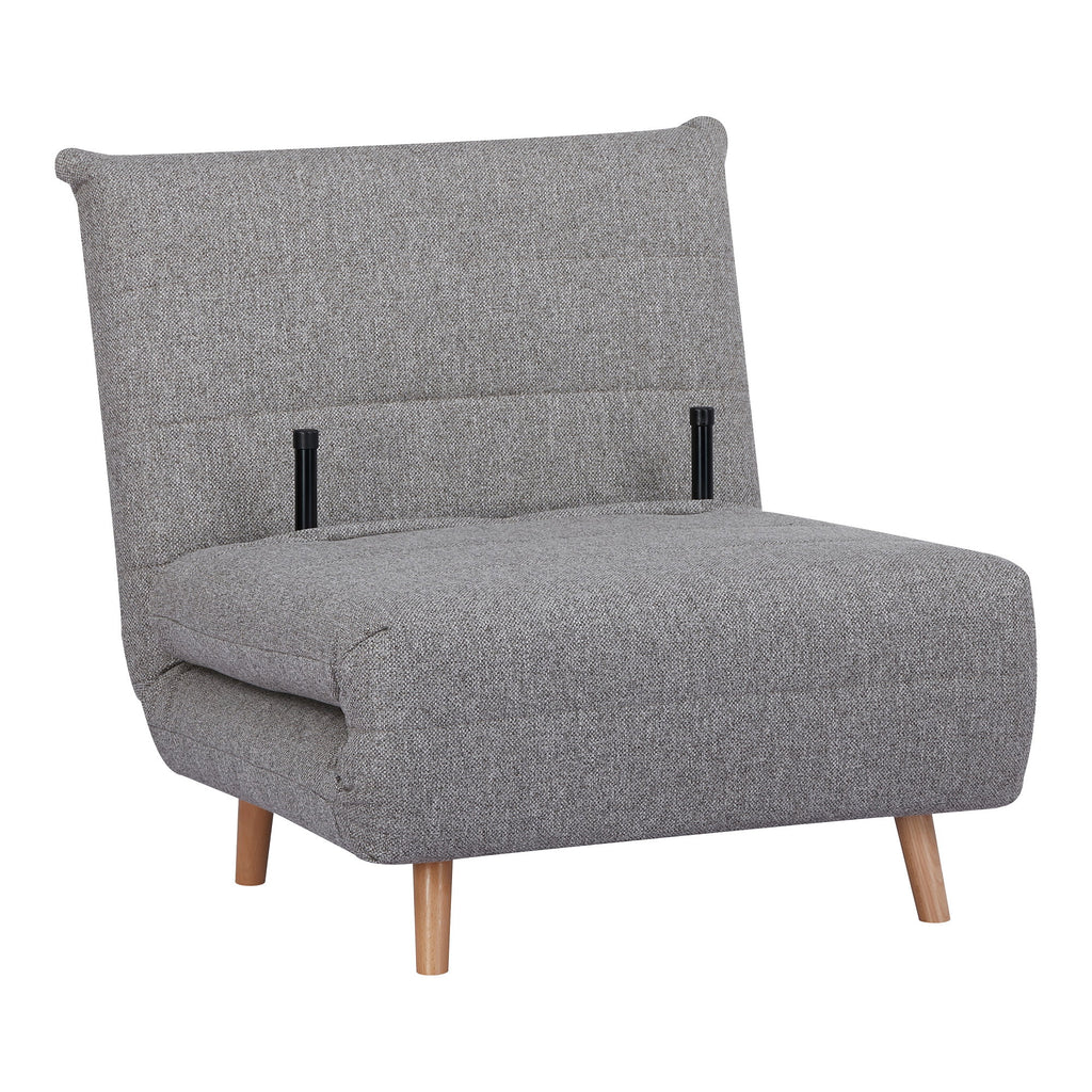 Canapea extensibilă, gri, picior natur, HN1070