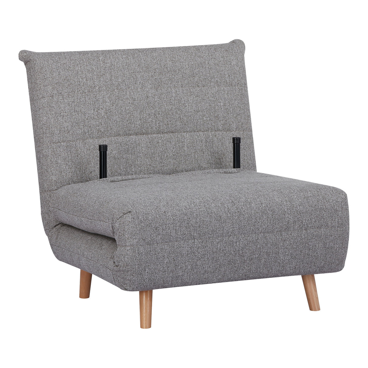 Canapea extensibilă, gri, picior natur, HN1070