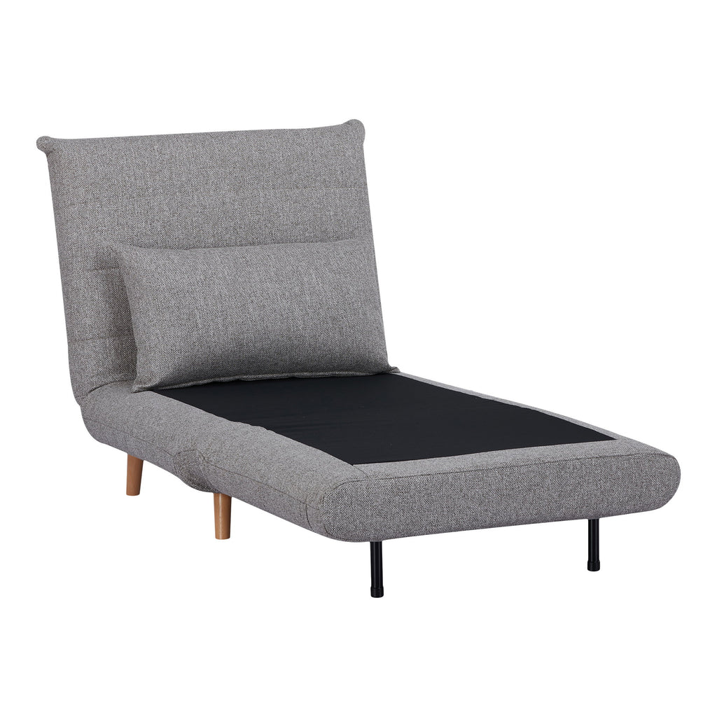 Canapea extensibilă, gri, picior natur, HN1070