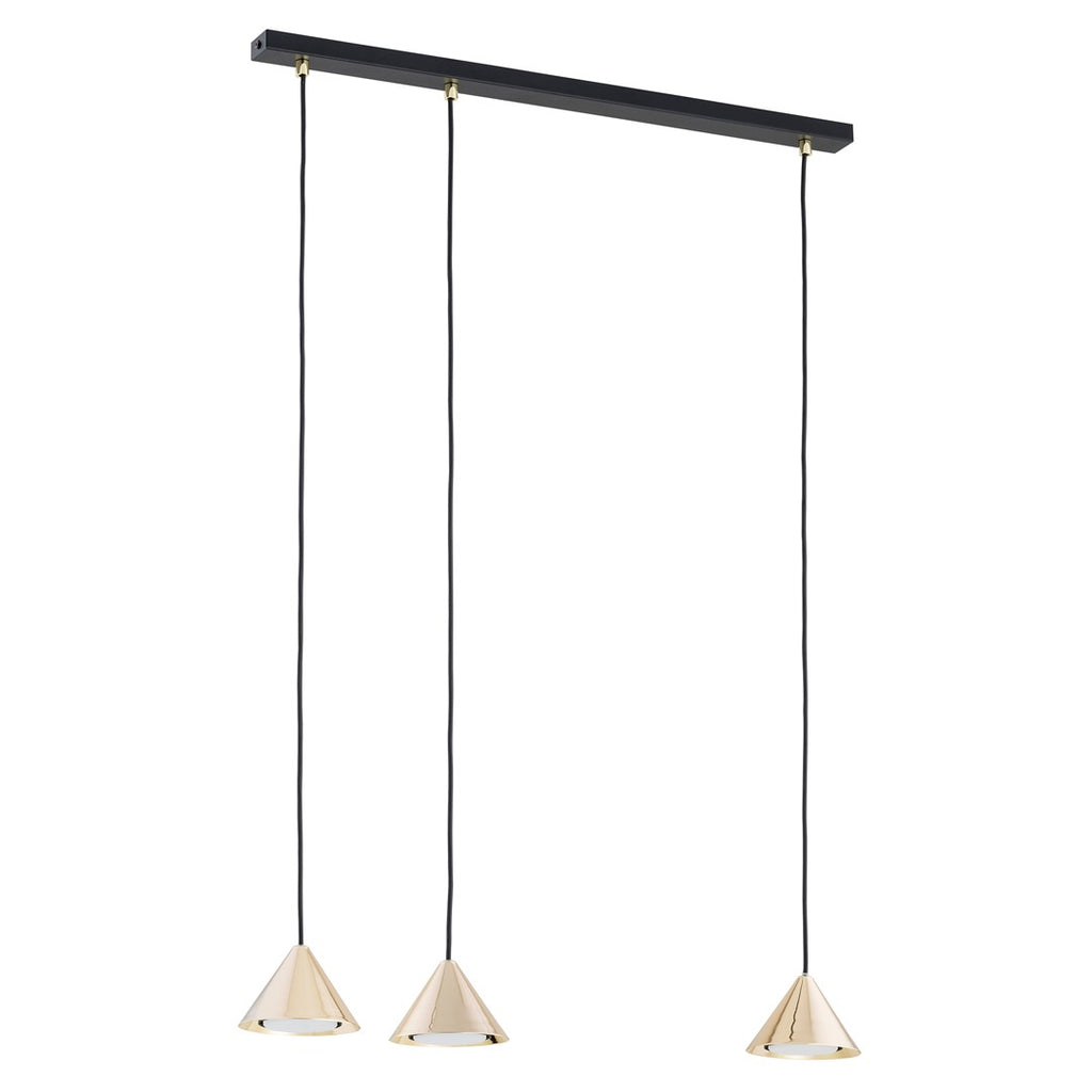 Lampa suspendata aurie 3 lumini Elit