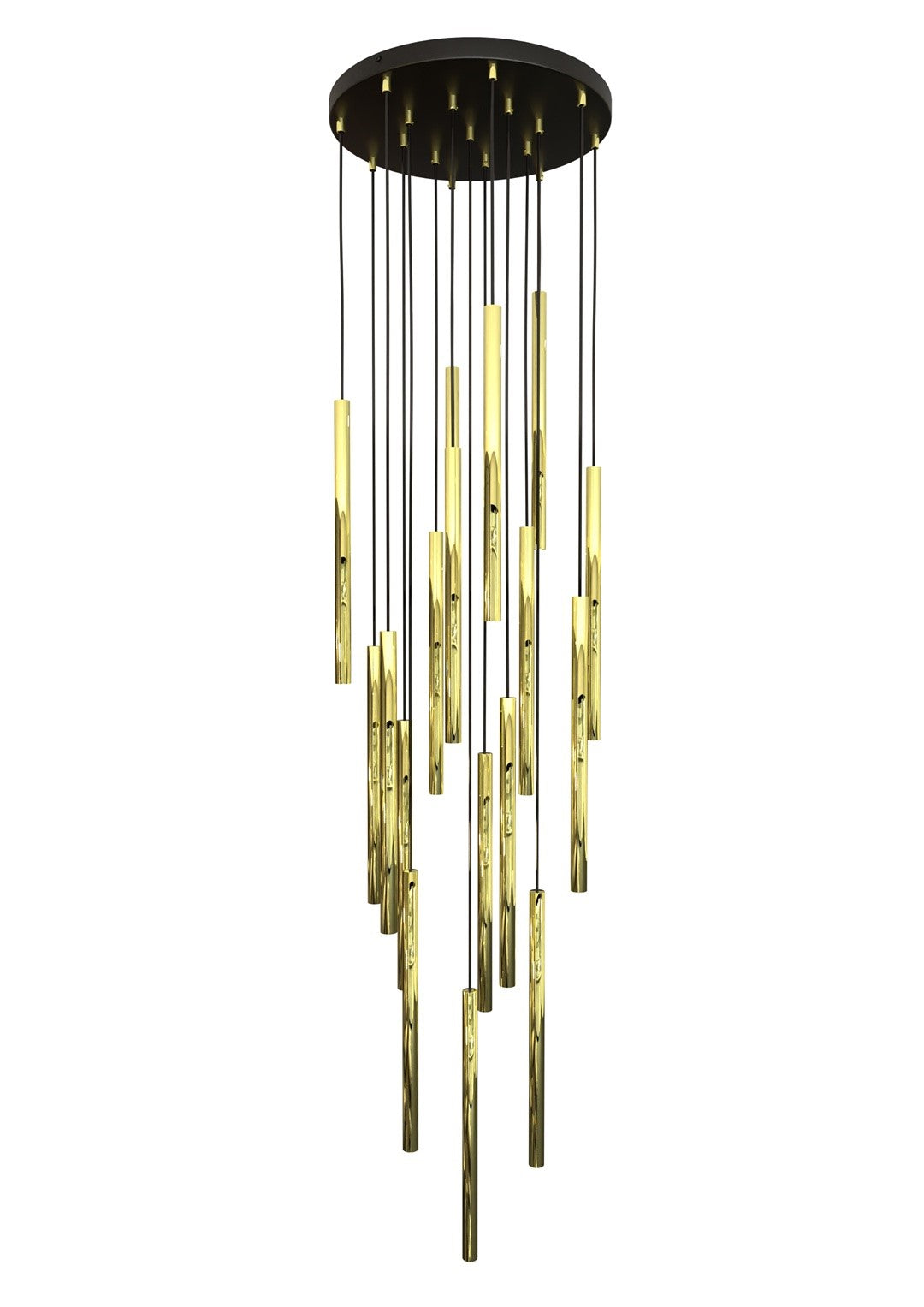 Candelabru cu accente aurii 17 lumini Selter