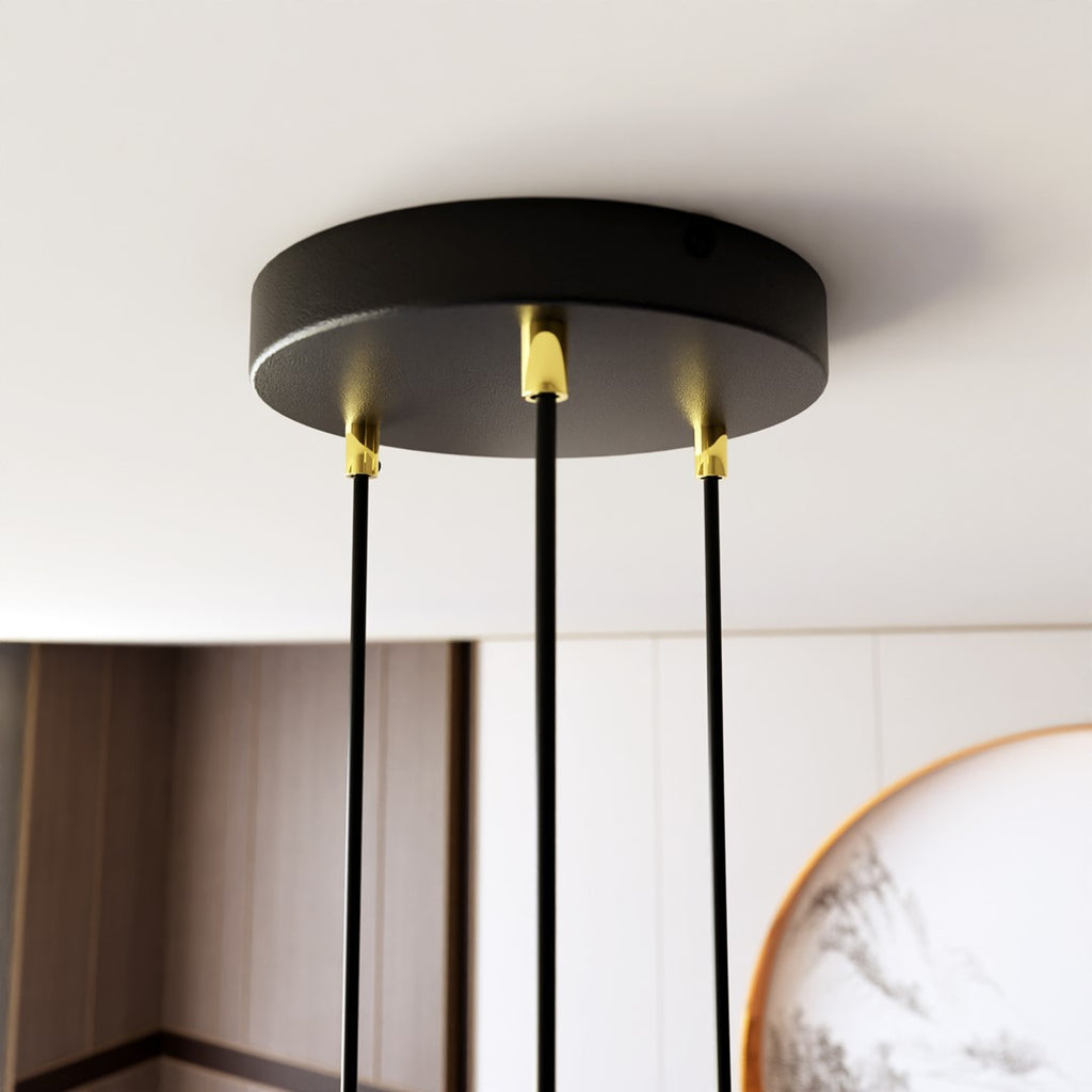 Lampa suspendata aurie 3 lumini Selter