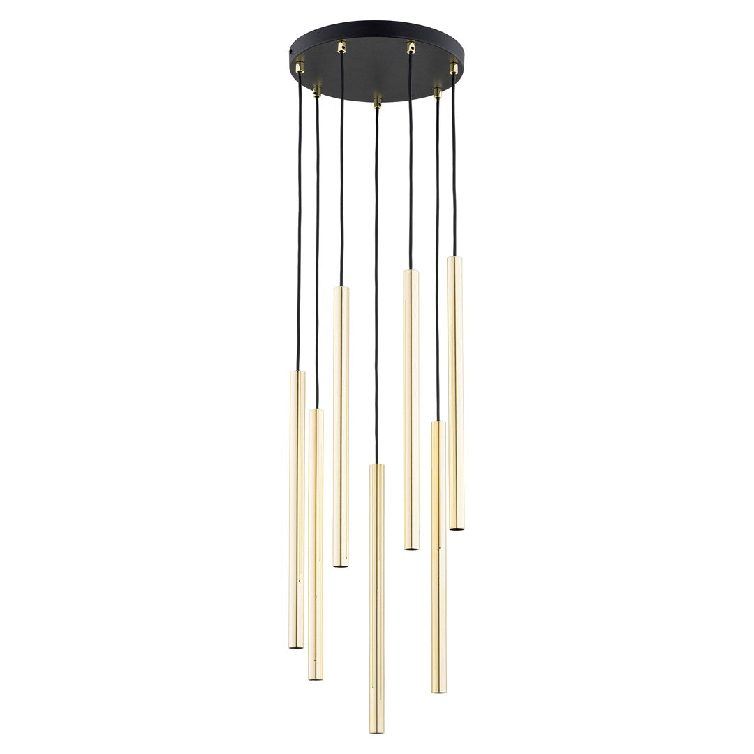 Lampa suspendata cu accente aurii 7 lumini Selter
