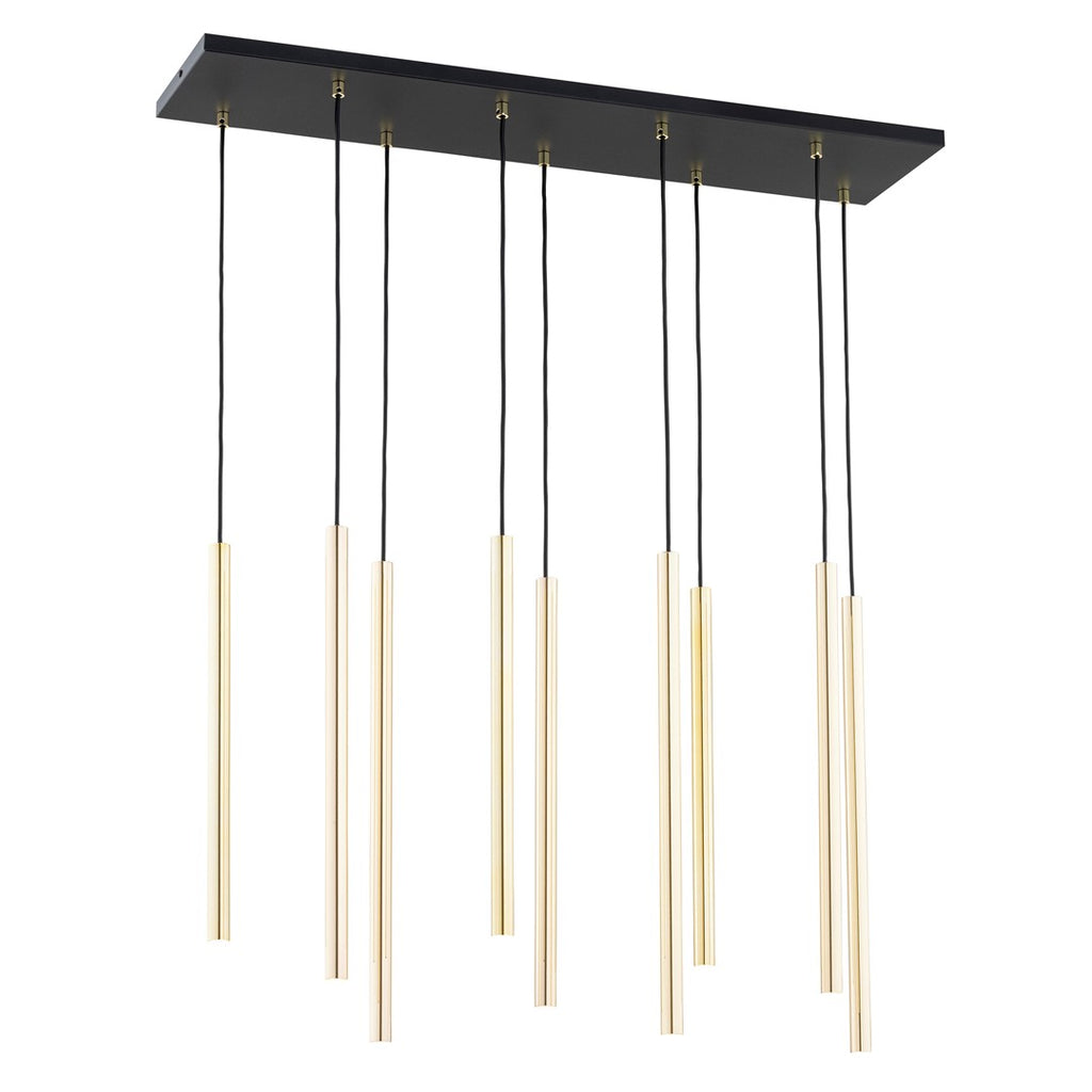 Lampa suspendata cu accente aurii 6 lumini Selter