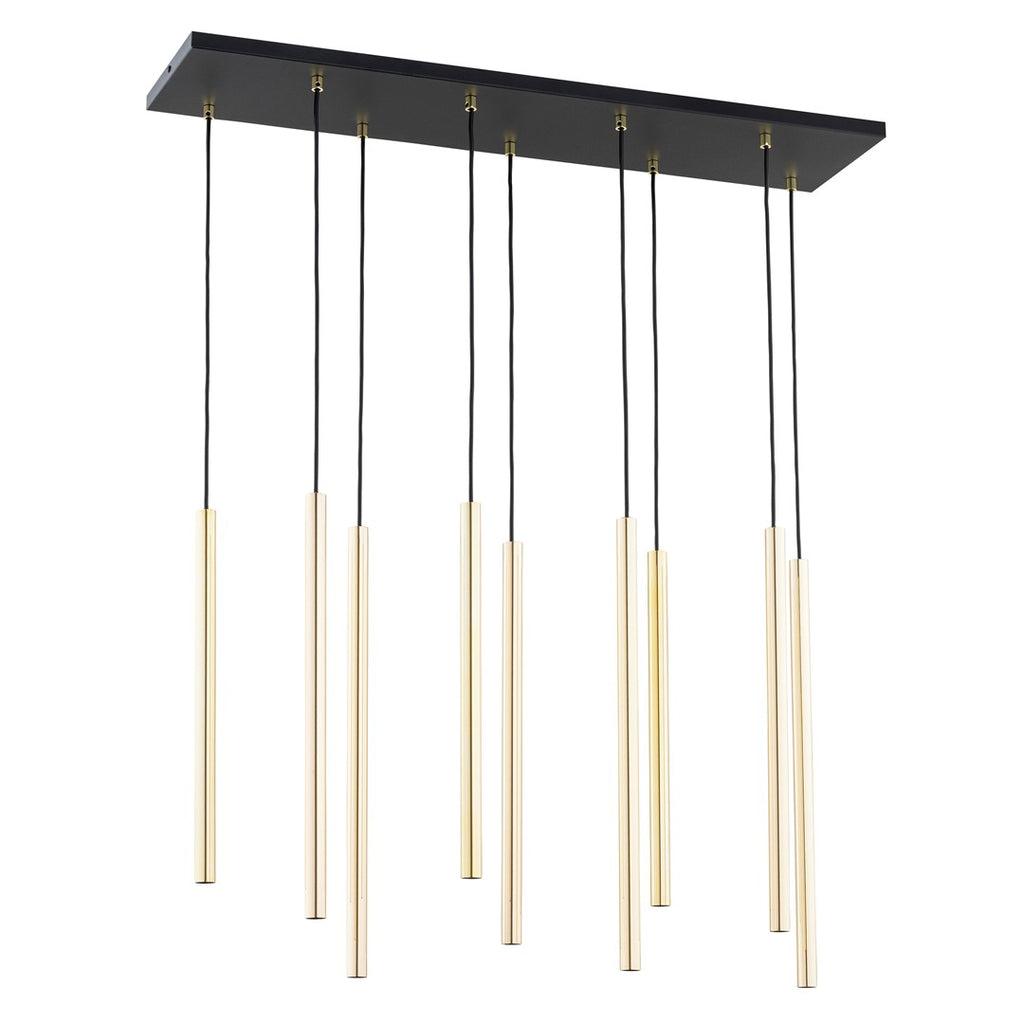 Lampa suspendata cu accente aurii 6 lumini Selter