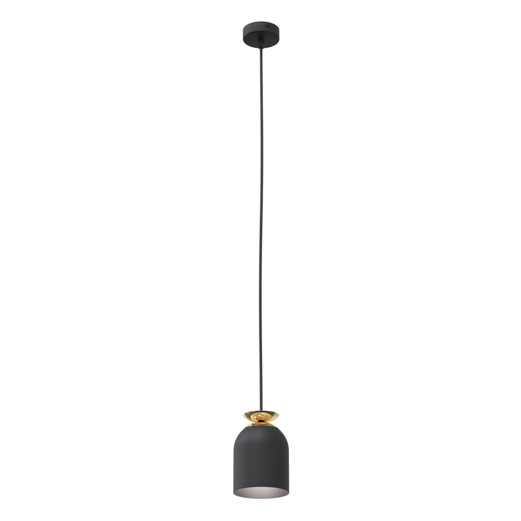 Lampa suspendata metalica neagra Target